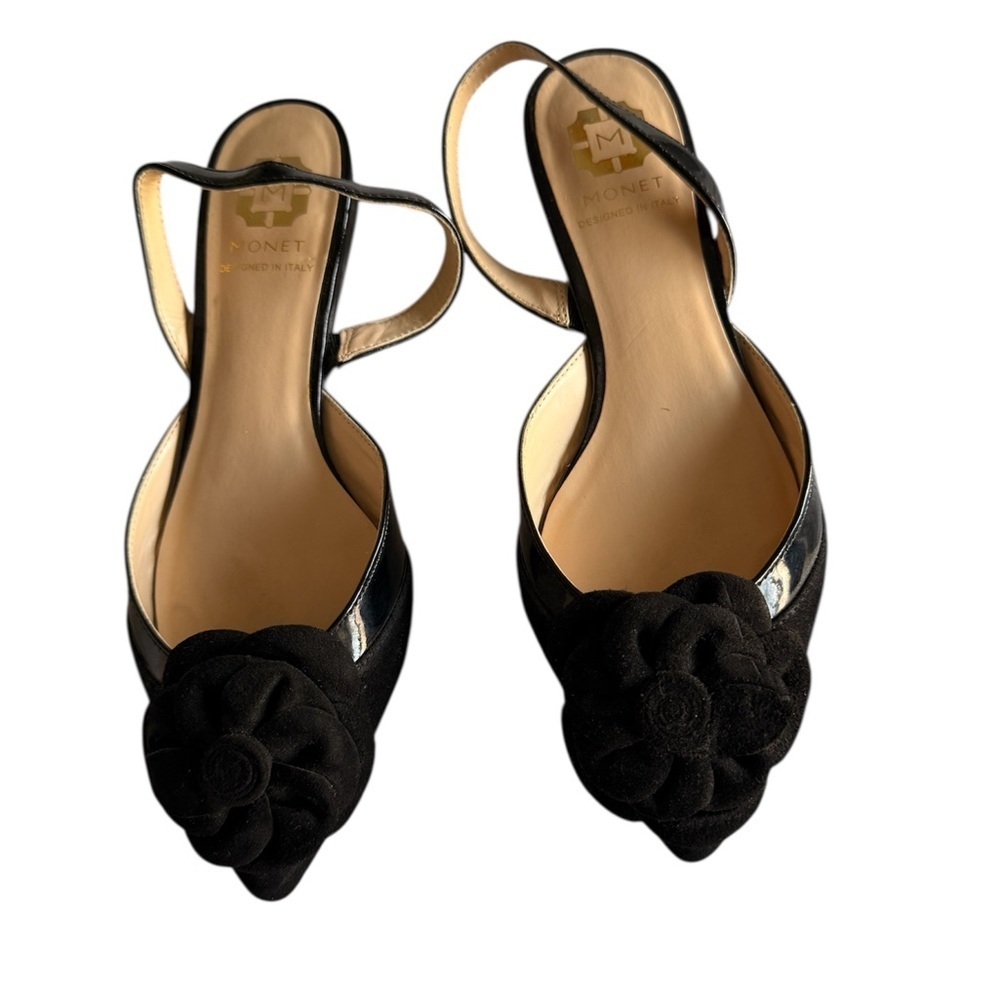 MONET Black Slingback flats — Size 6 (Medium) - Picture 4 of 7